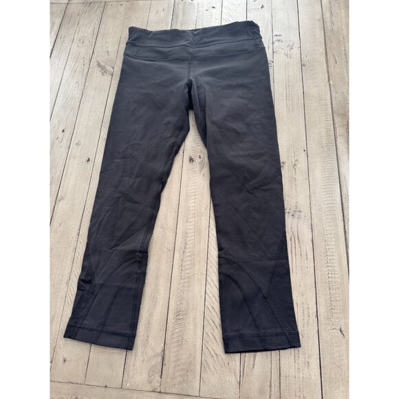 Lululemon Run Inspire Crop Leggings Luxtreme Black Size 4 - Picture 2 of 6